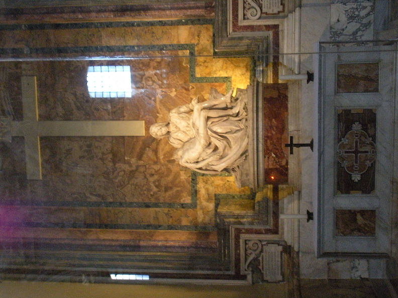 Pieta by Michelangelo in the St. Peter's Basilica (Vatican)